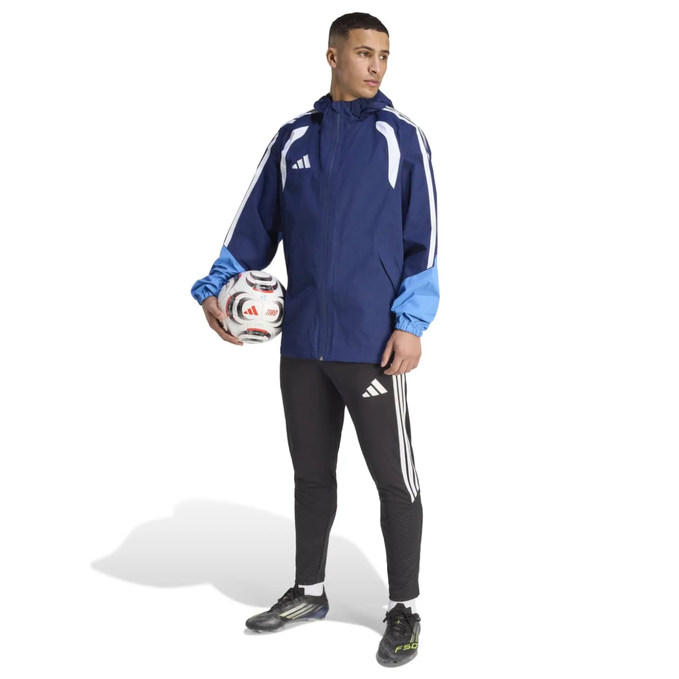 adidas Tiro 26 Regenjas Donkerblauw Blauw