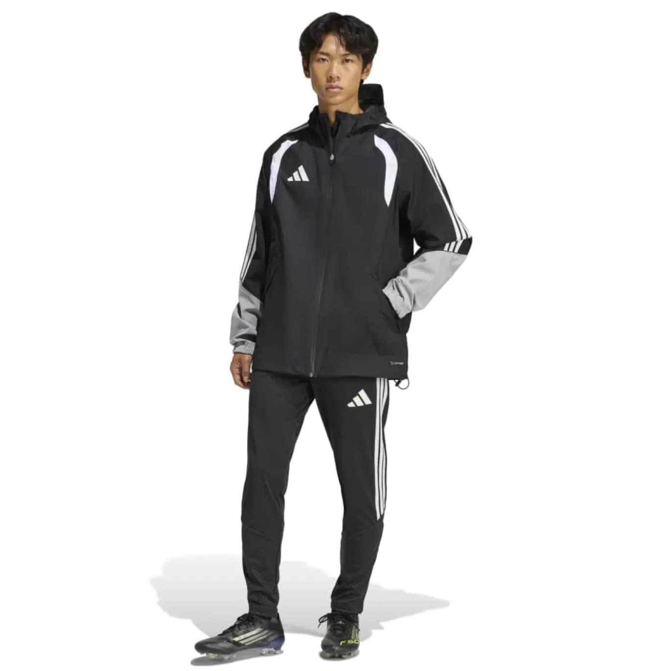 adidas Tiro 26 Regenjas Zwart Grijs