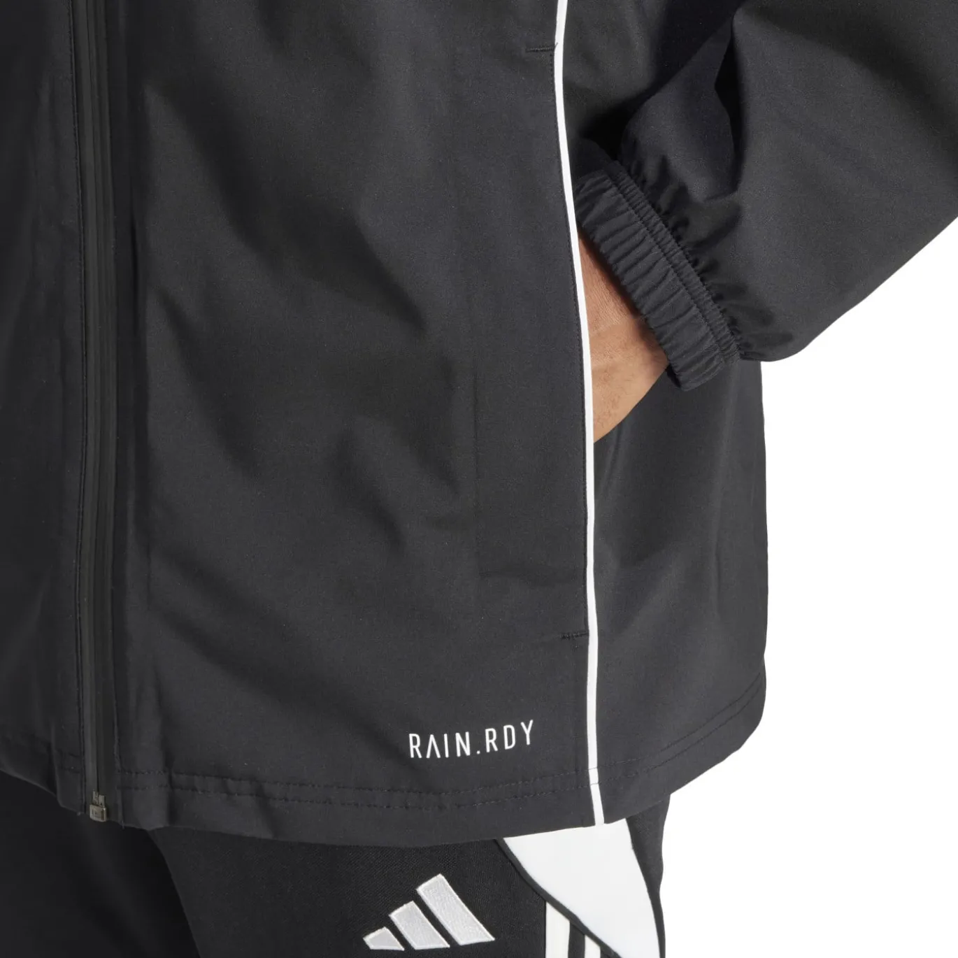 adidas Tiro 24 Regenjas Zwart Wit