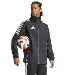 adidas Tiro 24 Regenjas Zwart Wit