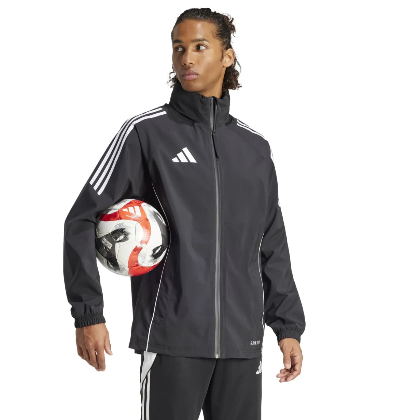adidas Tiro 24 Regenjas Zwart Wit