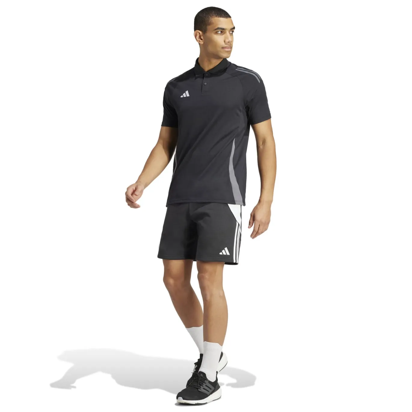adidas Tiro 24 Sweat Broekje Zwart Wit