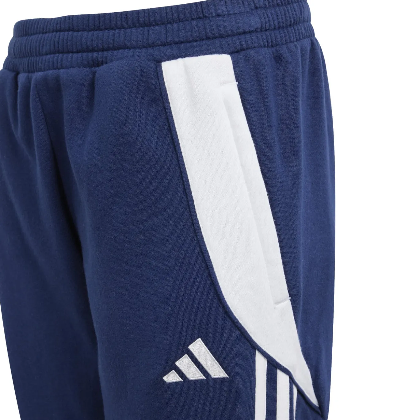 adidas Tiro 24 Sweat Trainingsbroek Kids Donkerblauw Wit