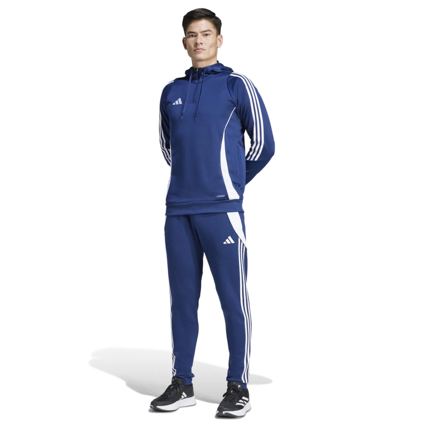 adidas Tiro 24 Sweat Trainingsbroek Donkerblauw Wit