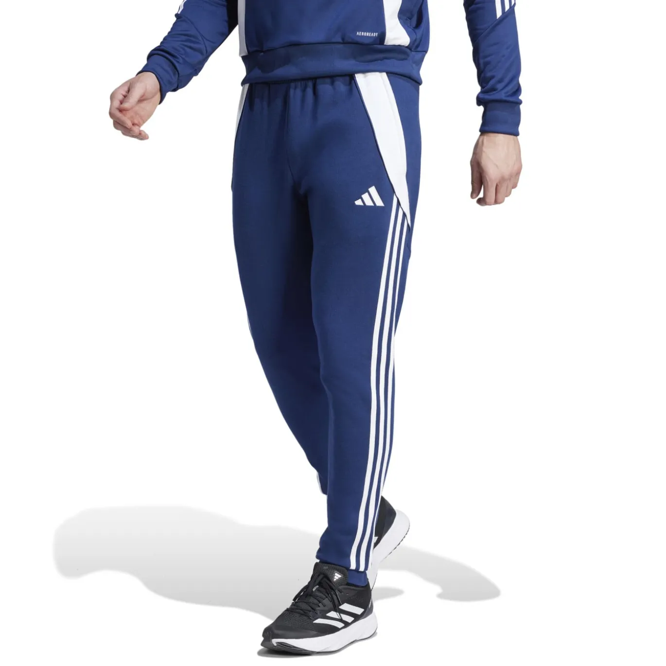 adidas Tiro 24 Sweat Trainingsbroek Donkerblauw Wit