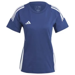 adidas Tiro 24 Sweat T-Shirt Dames Donkerblauw Wit