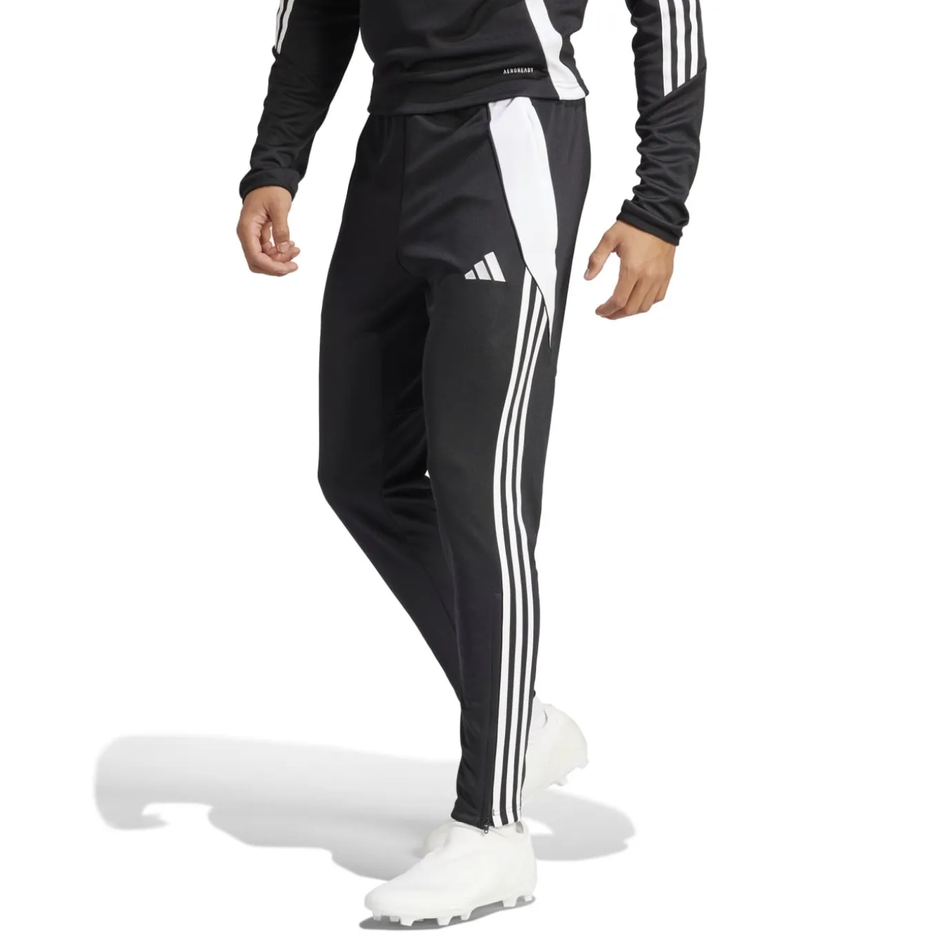 adidas Tiro 24 Trainingspak 1/4-Zip Slim-fit Zwart Wit