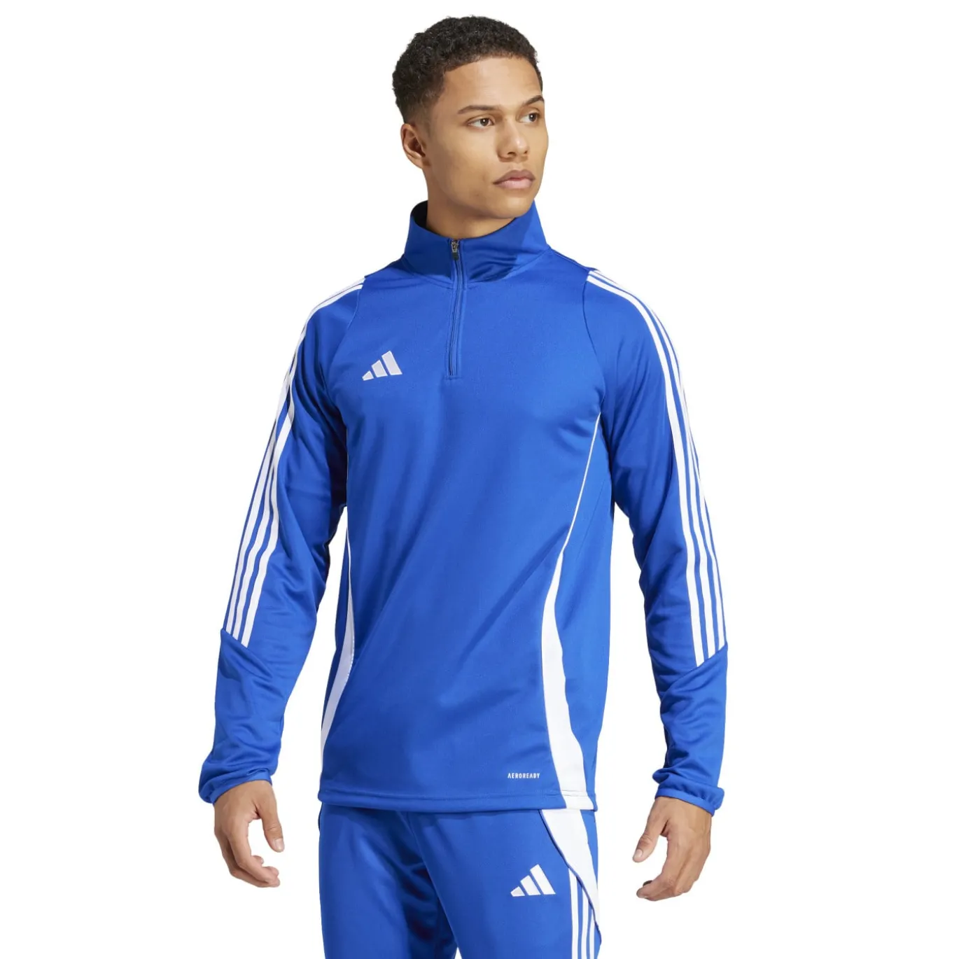 adidas Tiro 24 Trainingspak 1/4-Zip Blauw Donkerblauw Wit