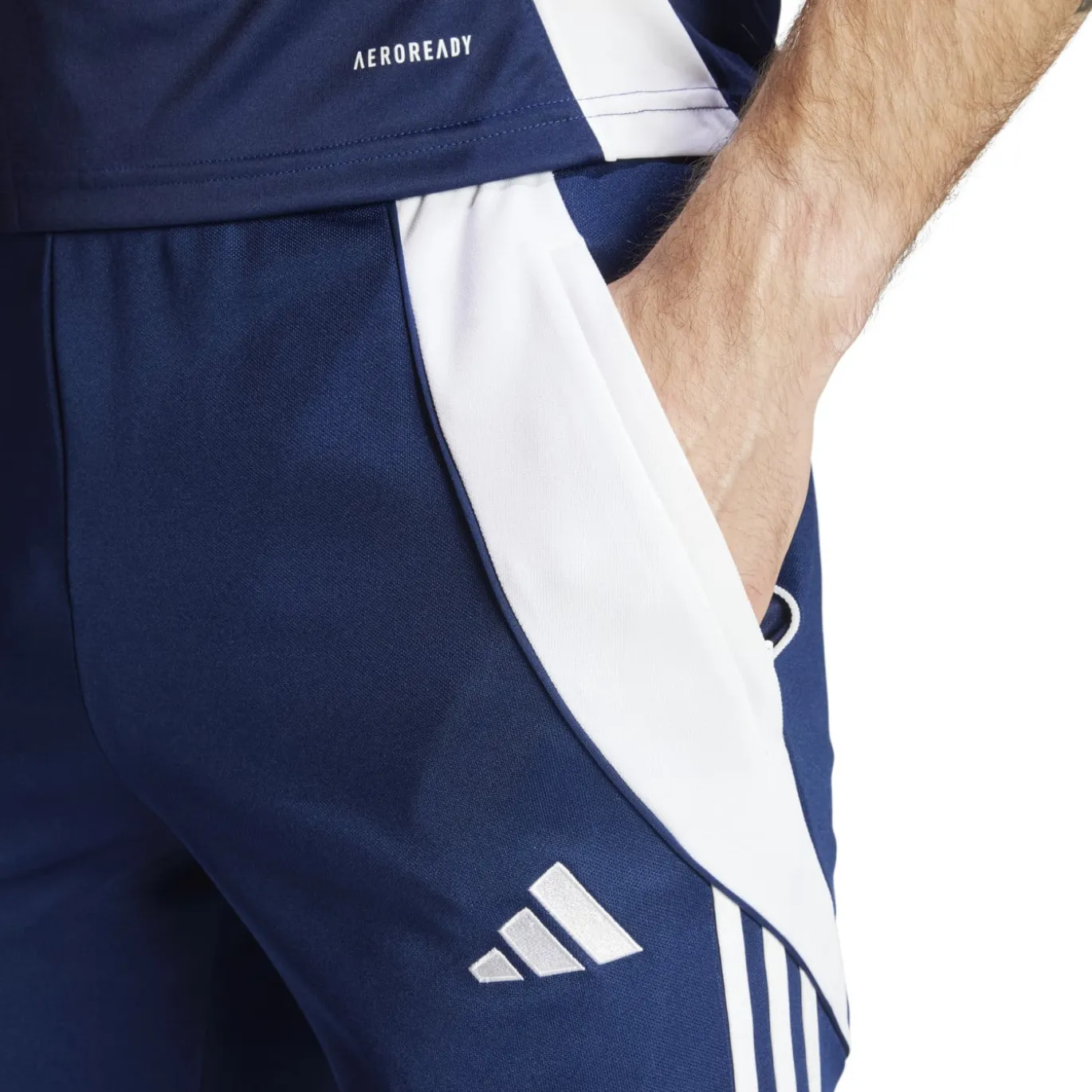adidas Tiro 24 Trainingspak 1/4-Zip Blauw Donkerblauw Wit