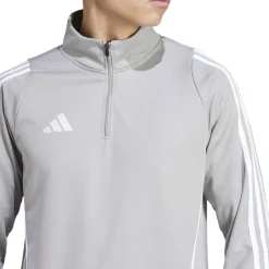 adidas Tiro 24 Trainingstrui 1/4-Zip Lichtgrijs Wit