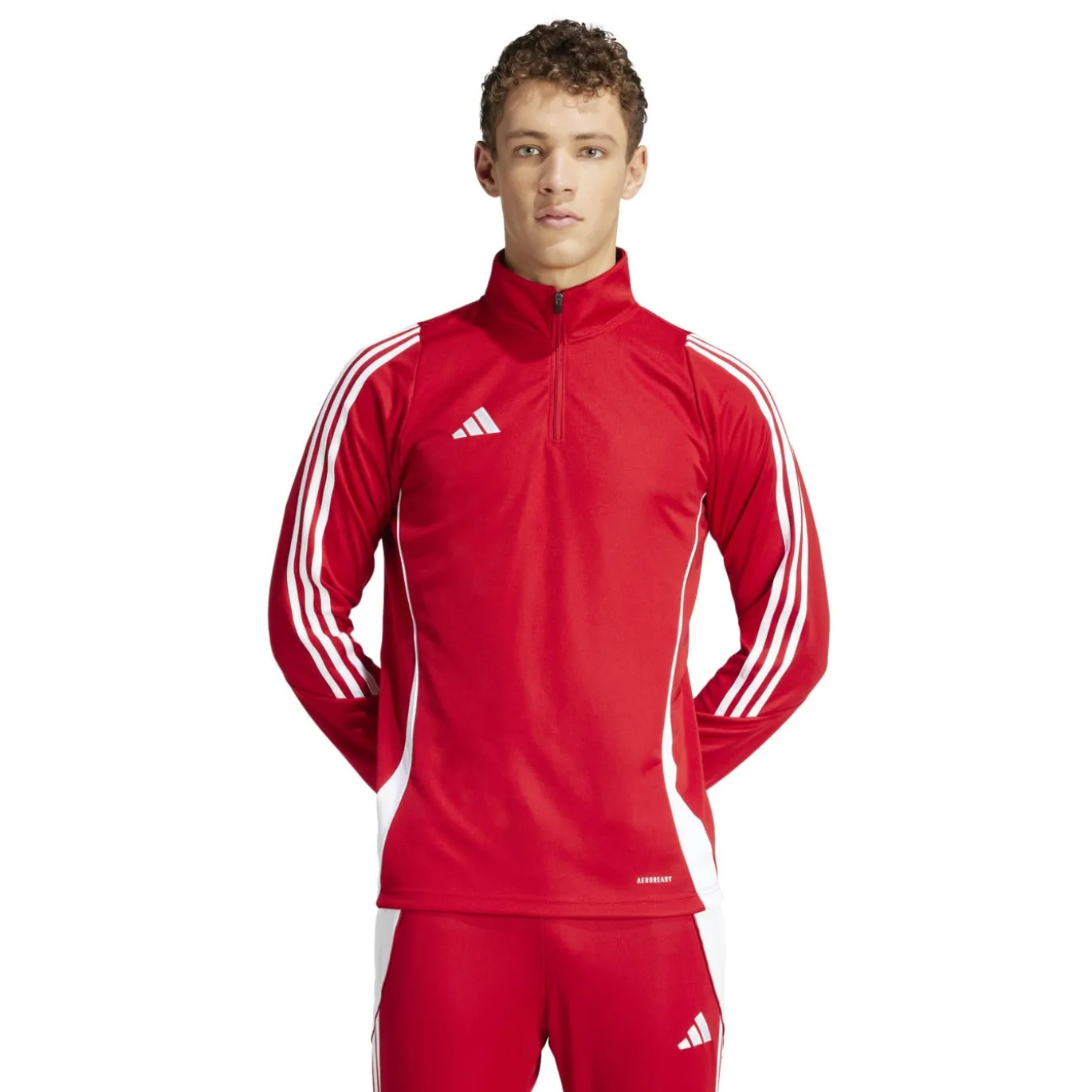 adidas Tiro 24 Trainingstrui 1/4-Zip Rood Wit