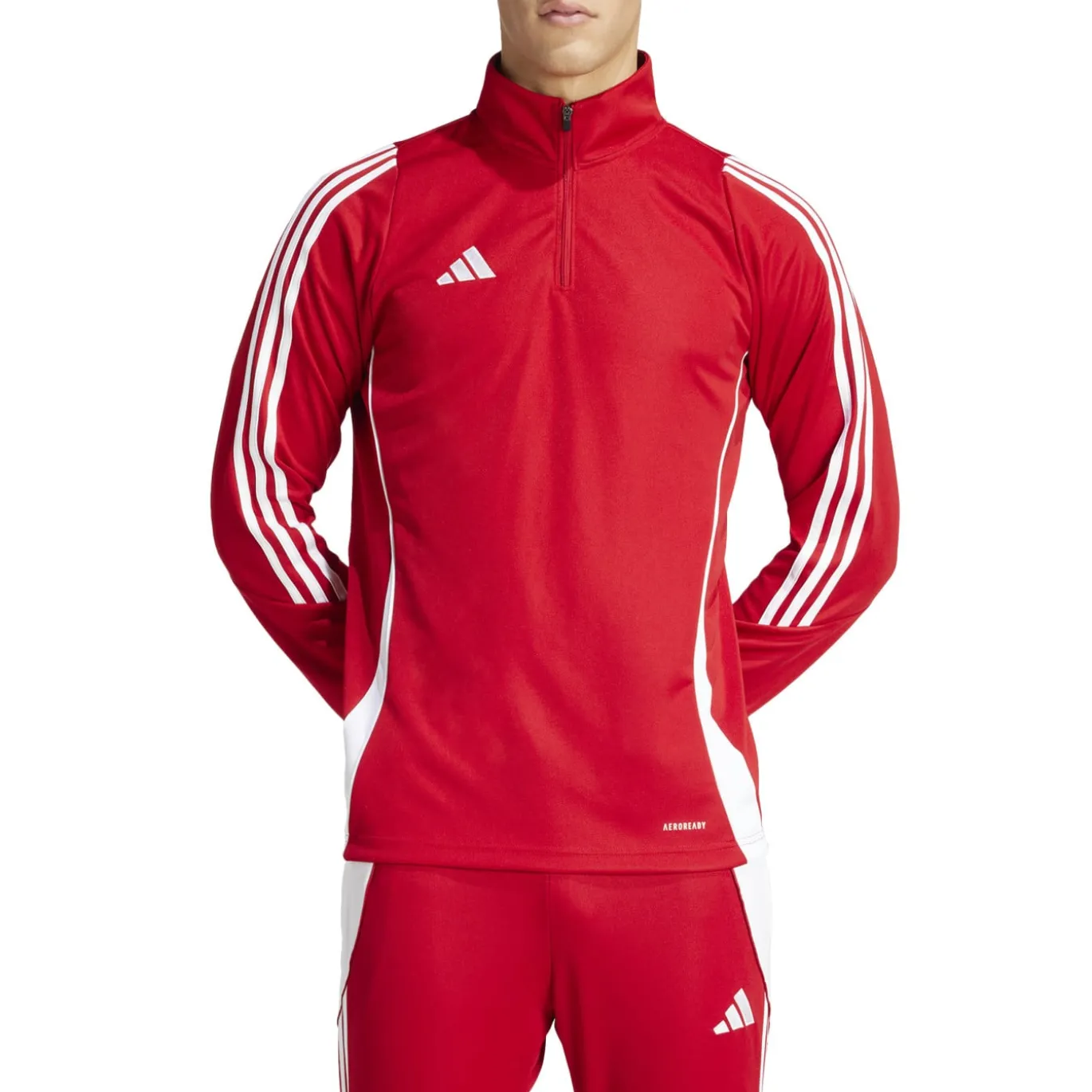 adidas Tiro 24 Trainingstrui 1/4-Zip Rood Wit