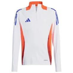 adidas Tiro 24 Trainingstrui 1/4-Zip Kids Wit Blauw Rood Oranje