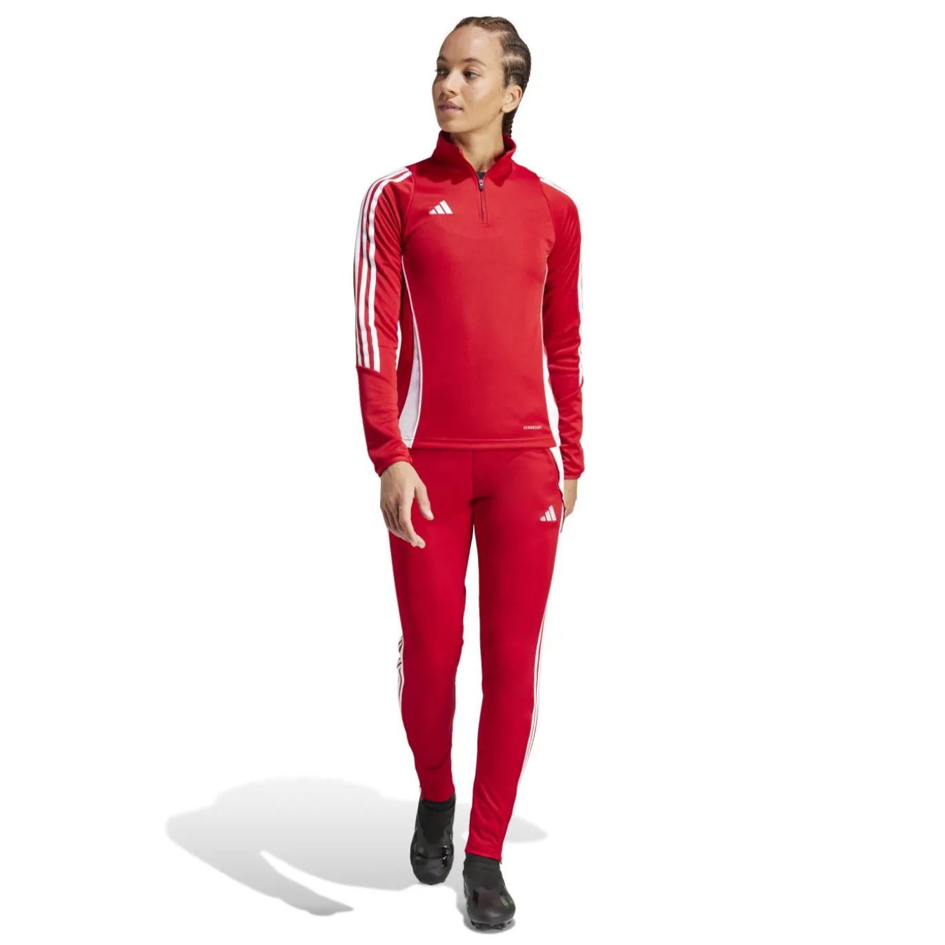adidas Tiro 24 Trainingstrui 1/4-Zip Dames Rood Wit