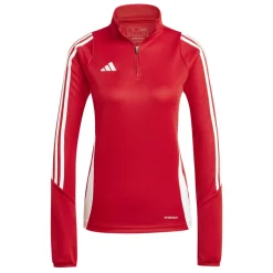 adidas Tiro 24 Trainingstrui 1/4-Zip Dames Rood Wit