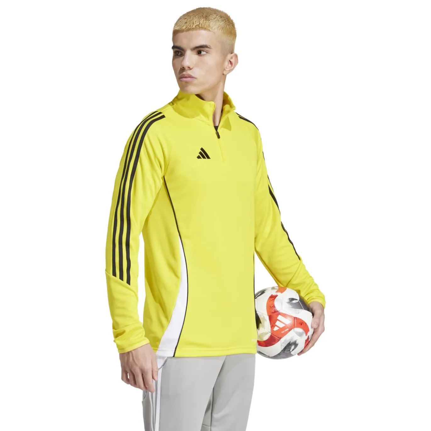 adidas Tiro 24 Trainingstrui 1/4-Zip Geel Zwart Wit