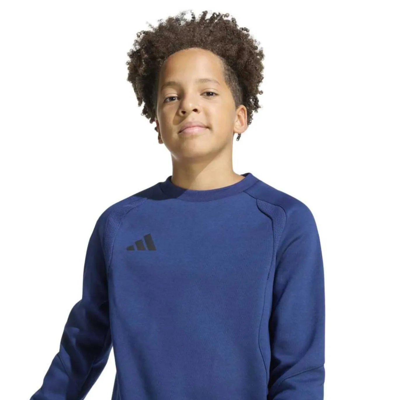 adidas Tiro Travel Crew Sweater Kids Donkerblauw Zwart