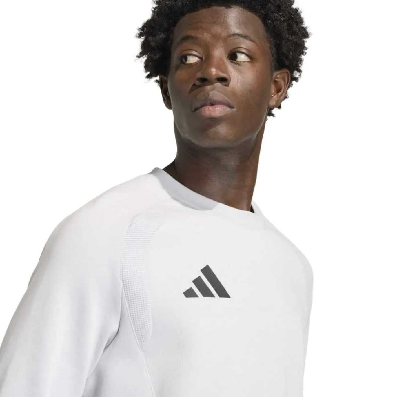 adidas Tiro Travel Crew Sweater Grijs Zwart