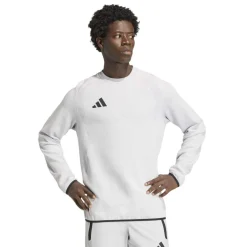 adidas Tiro Travel Crew Sweater Grijs Zwart