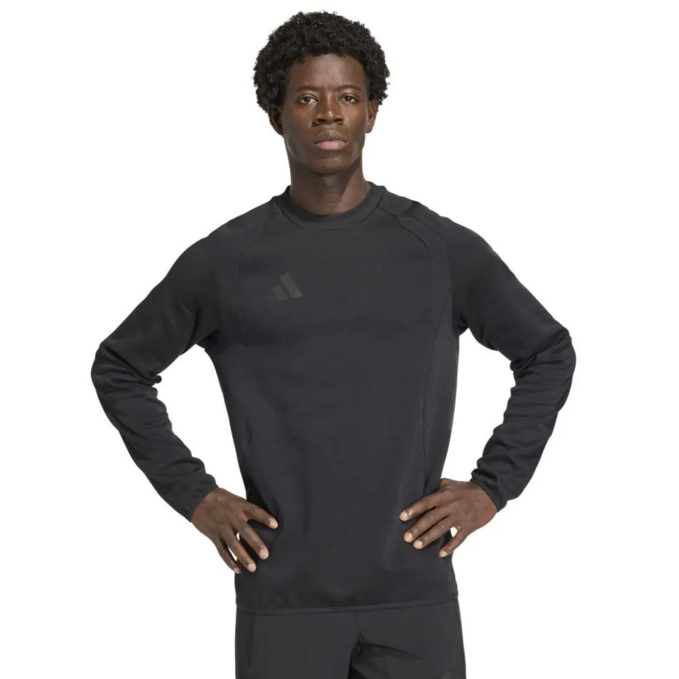 adidas Tiro Travel Crew Sweater Zwart