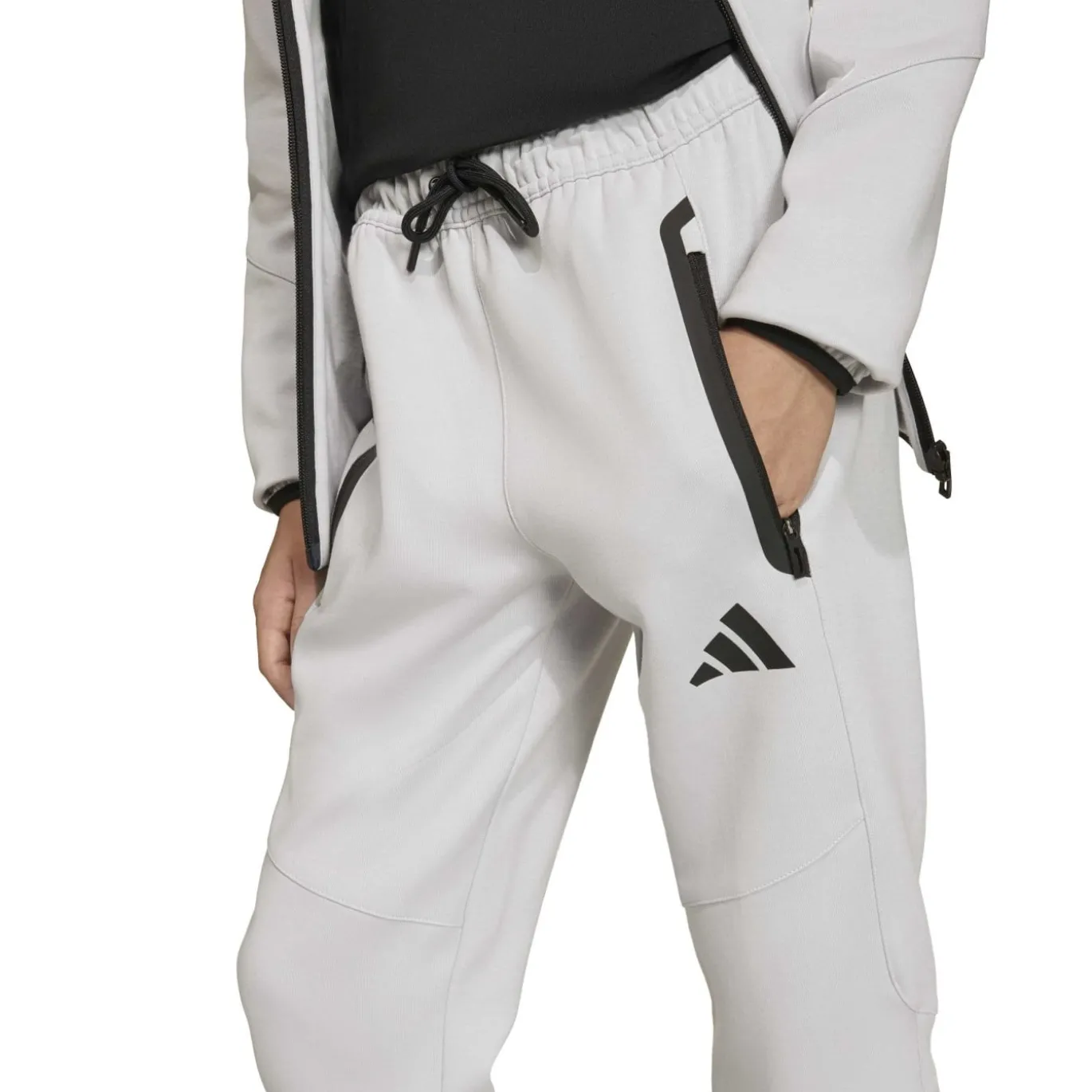 adidas Tiro Travel Joggingpak Full-Zip Kids Grijs