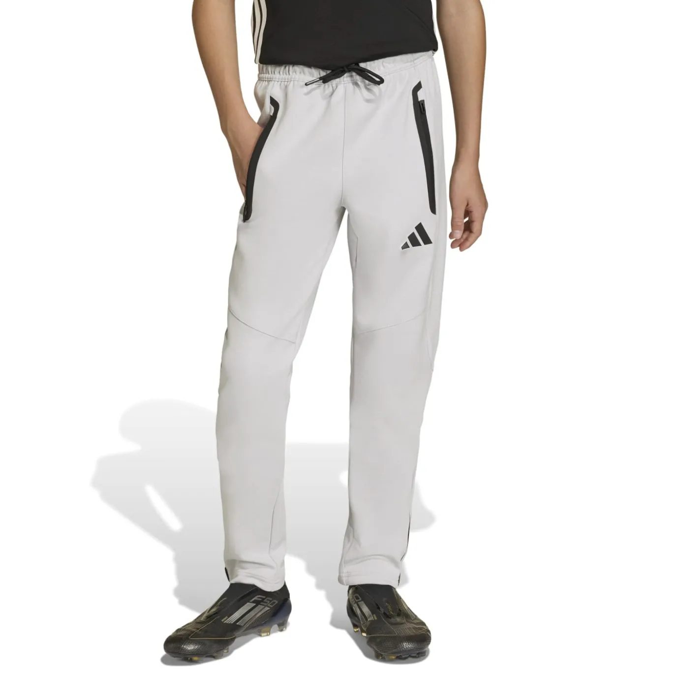 adidas Tiro Travel Joggingpak Full-Zip Kids Grijs