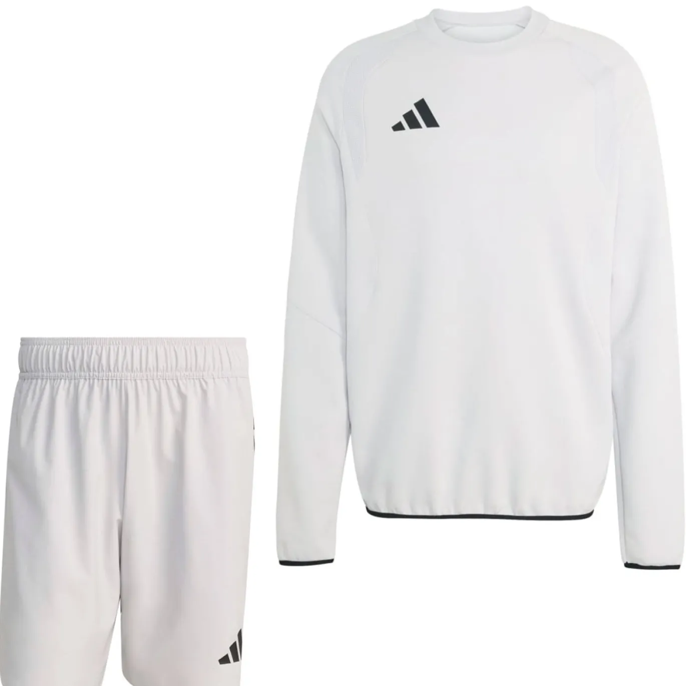 adidas Tiro Travel Joggingpak Korte Broek Grijs Zwart