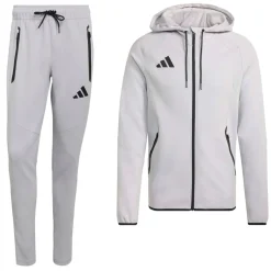adidas Tiro Travel Joggingpak Full-Zip Grijs
