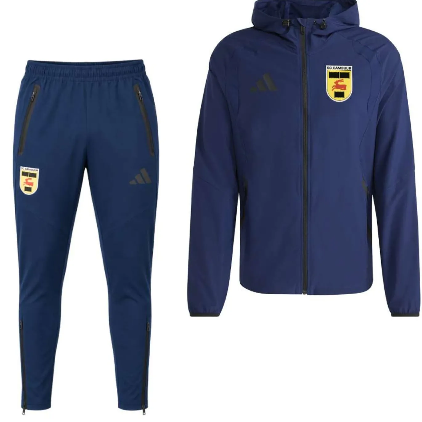 adidas Tiro Travel SC Cambuur Hooded Presentatiepak Donkerblauw