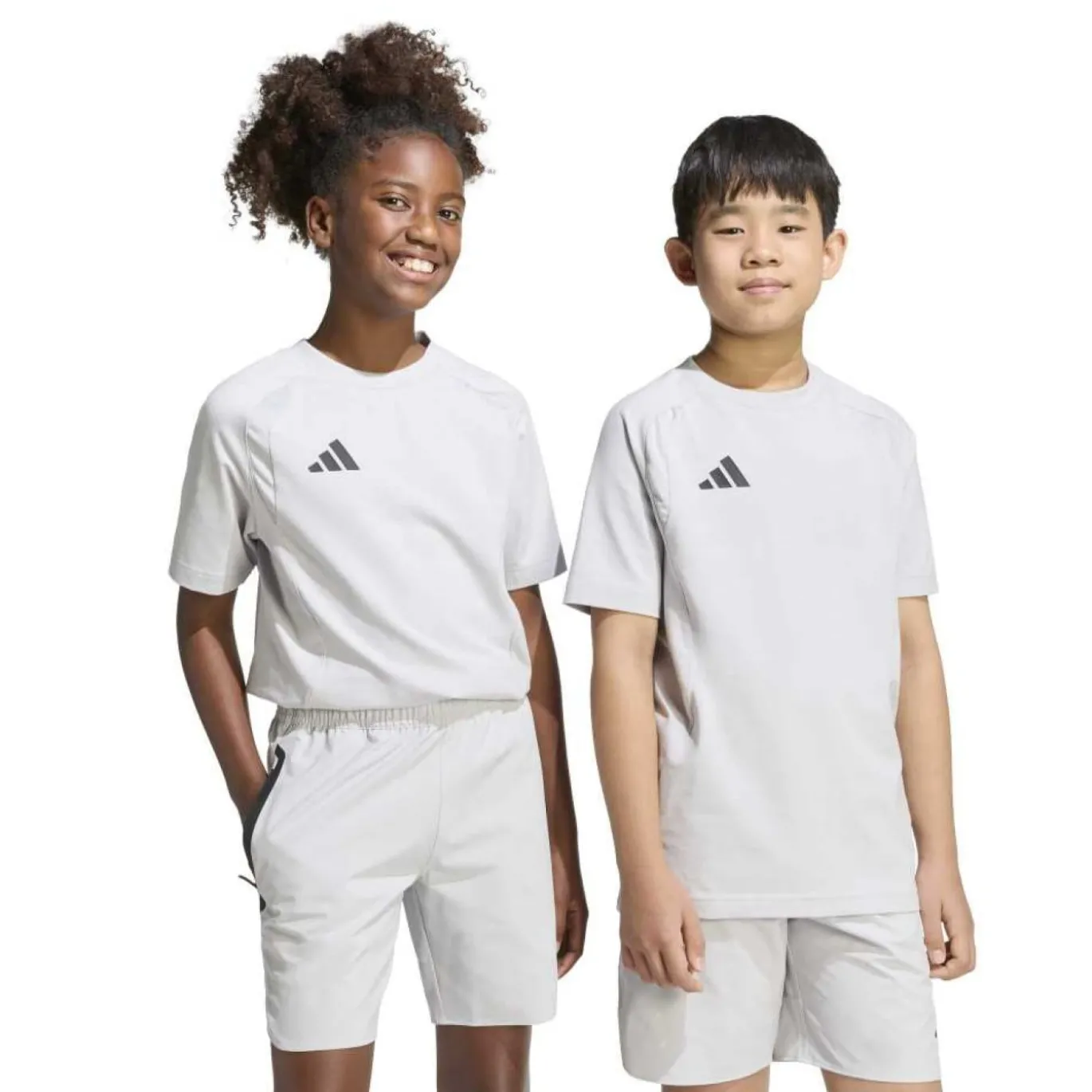 adidas Tiro Travel Trainingsshirt Kids Grijs Zwart