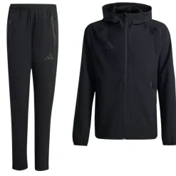 adidas Tiro Travel Windbreaker Trainingspak Kids Zwart