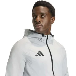adidas Tiro Travel Windbreaker Grijs Zwart