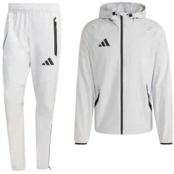 adidas Tiro Travel Windbreaker Trainingspak Grijs Zwart