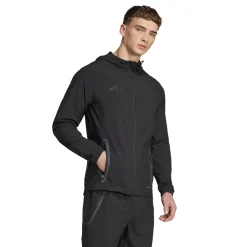 adidas Tiro 25 Vis Tech Competition Hooded Trainingsjack Zwart Donkergrijs