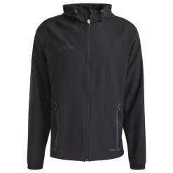 adidas Tiro 25 Vis Tech Competition Hooded Trainingsjack Zwart Donkergrijs