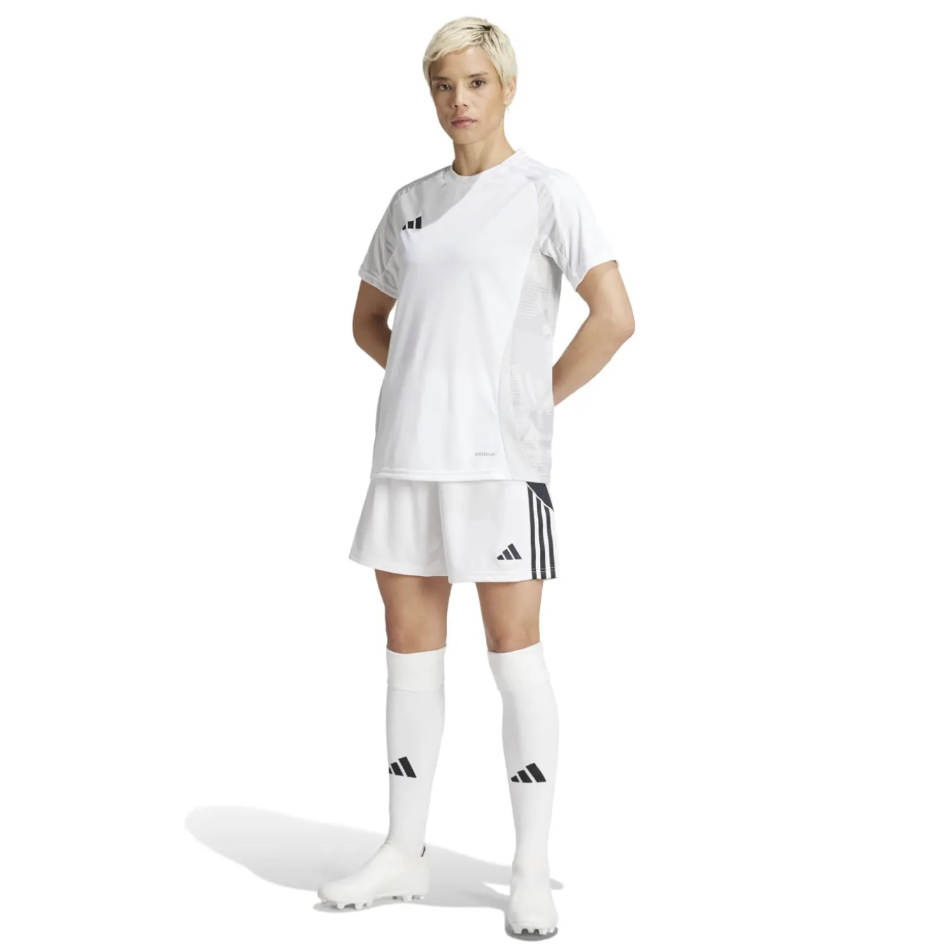 adidas Tiro 24 Voetbalbroekje Dames Wit Zwart