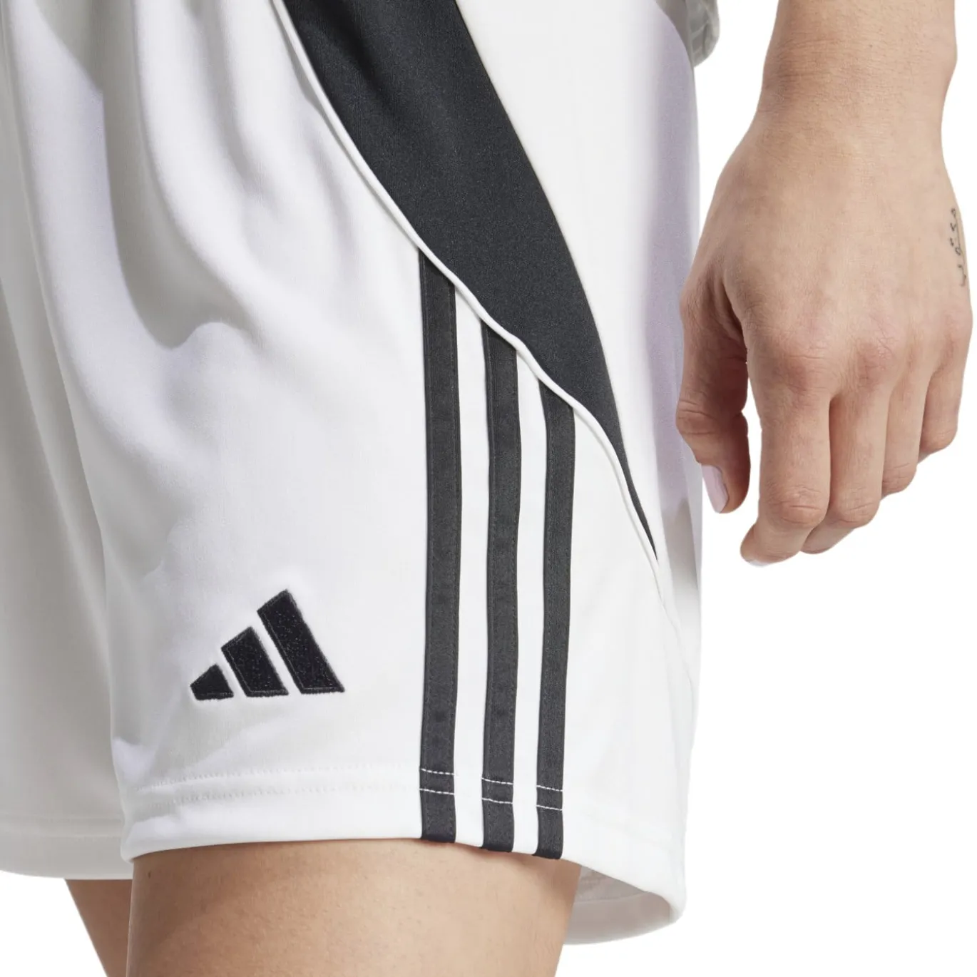adidas Tiro 24 Voetbalbroekje Dames Wit Zwart