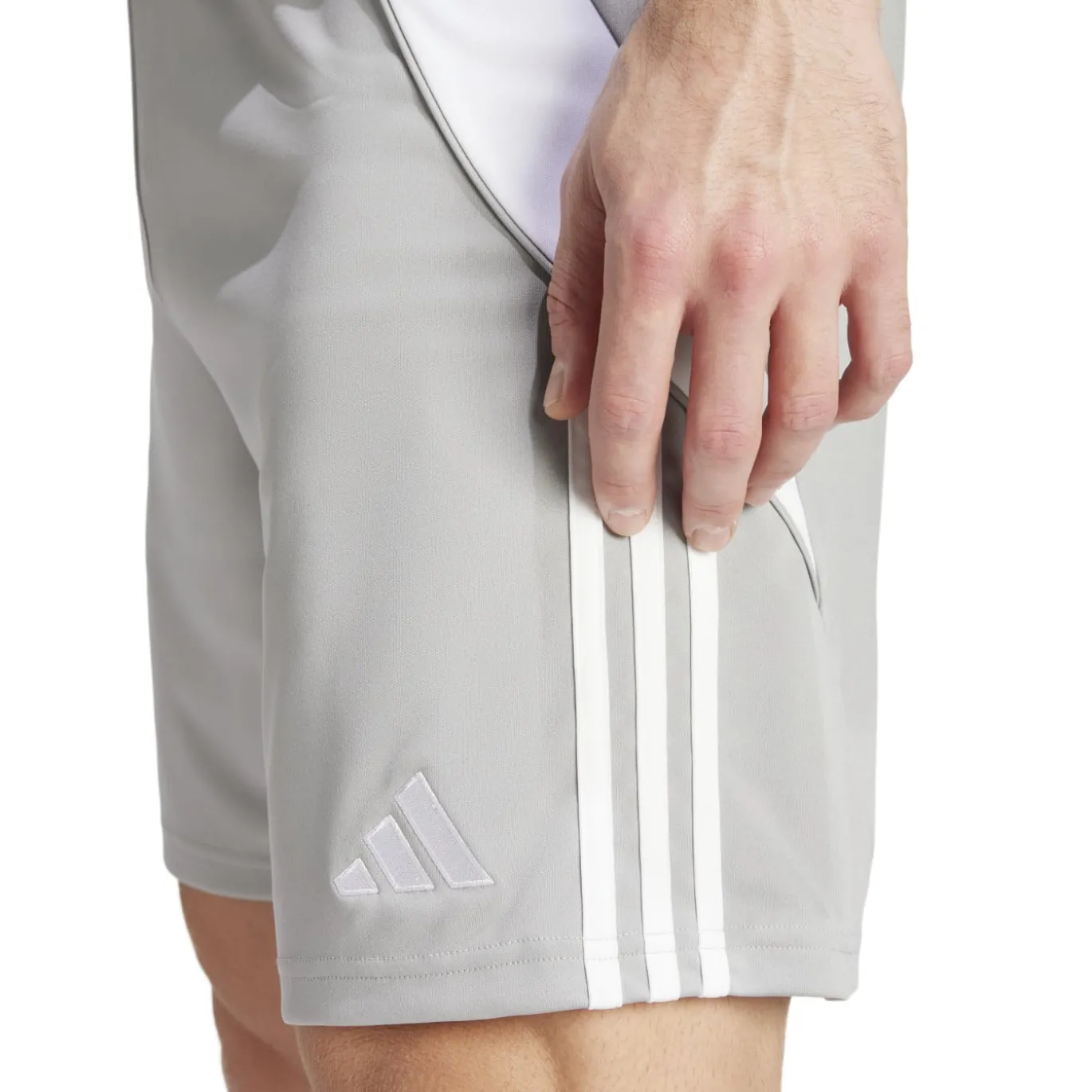 adidas Tiro 24 Voetbalbroekje Grijs Wit