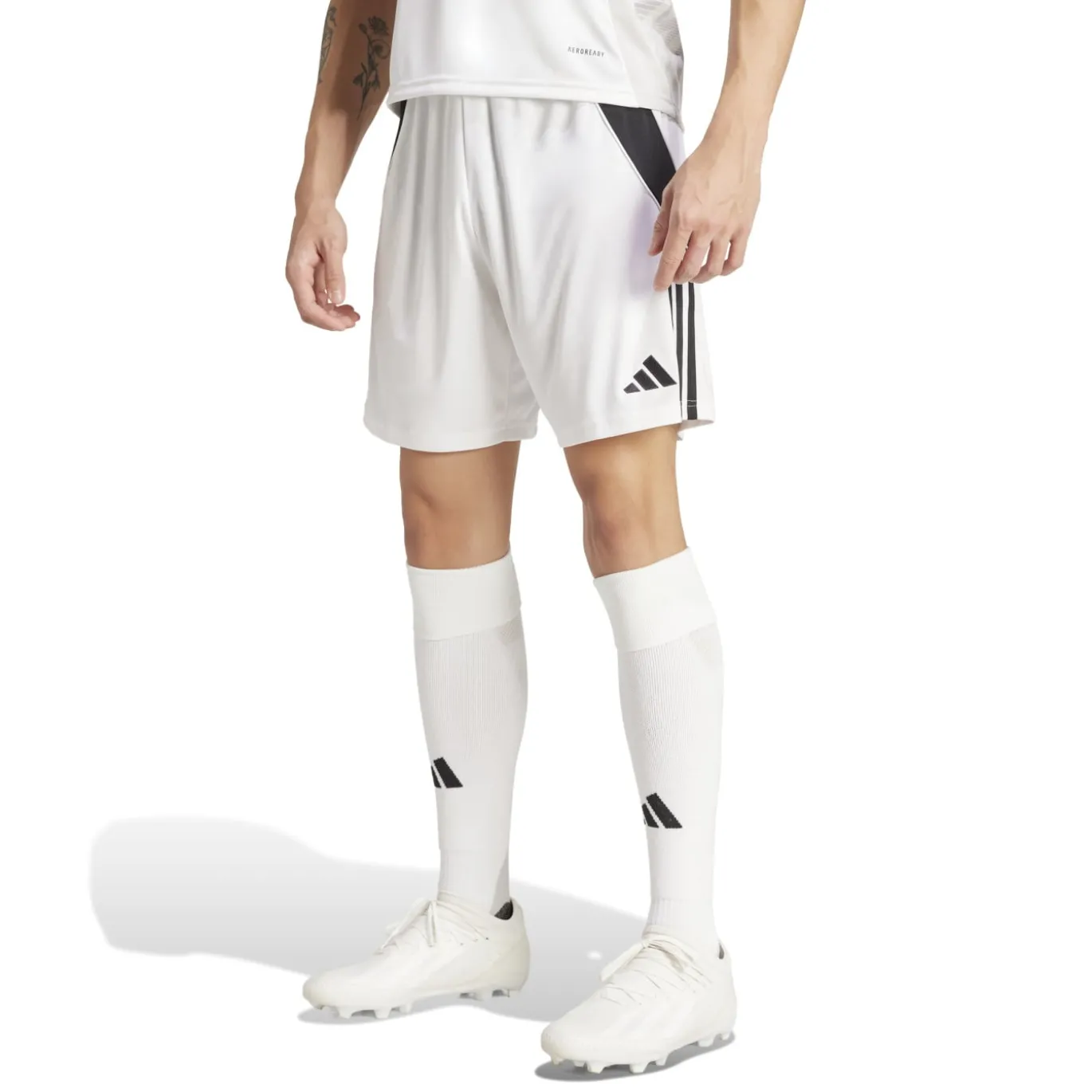 adidas Tiro 24 Voetbalbroekje Wit Zwart