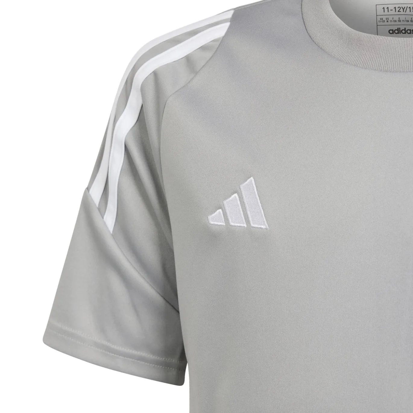 adidas Tiro 24 Voetbalshirt Kids Lichtgrijs Wit