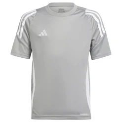 adidas Tiro 24 Voetbalshirt Kids Lichtgrijs Wit