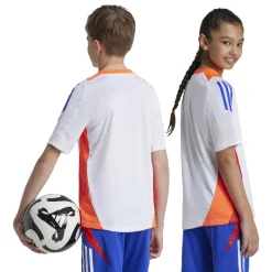 adidas Tiro 24 Voetbalshirt Kids Wit Blauw Rood Oranje