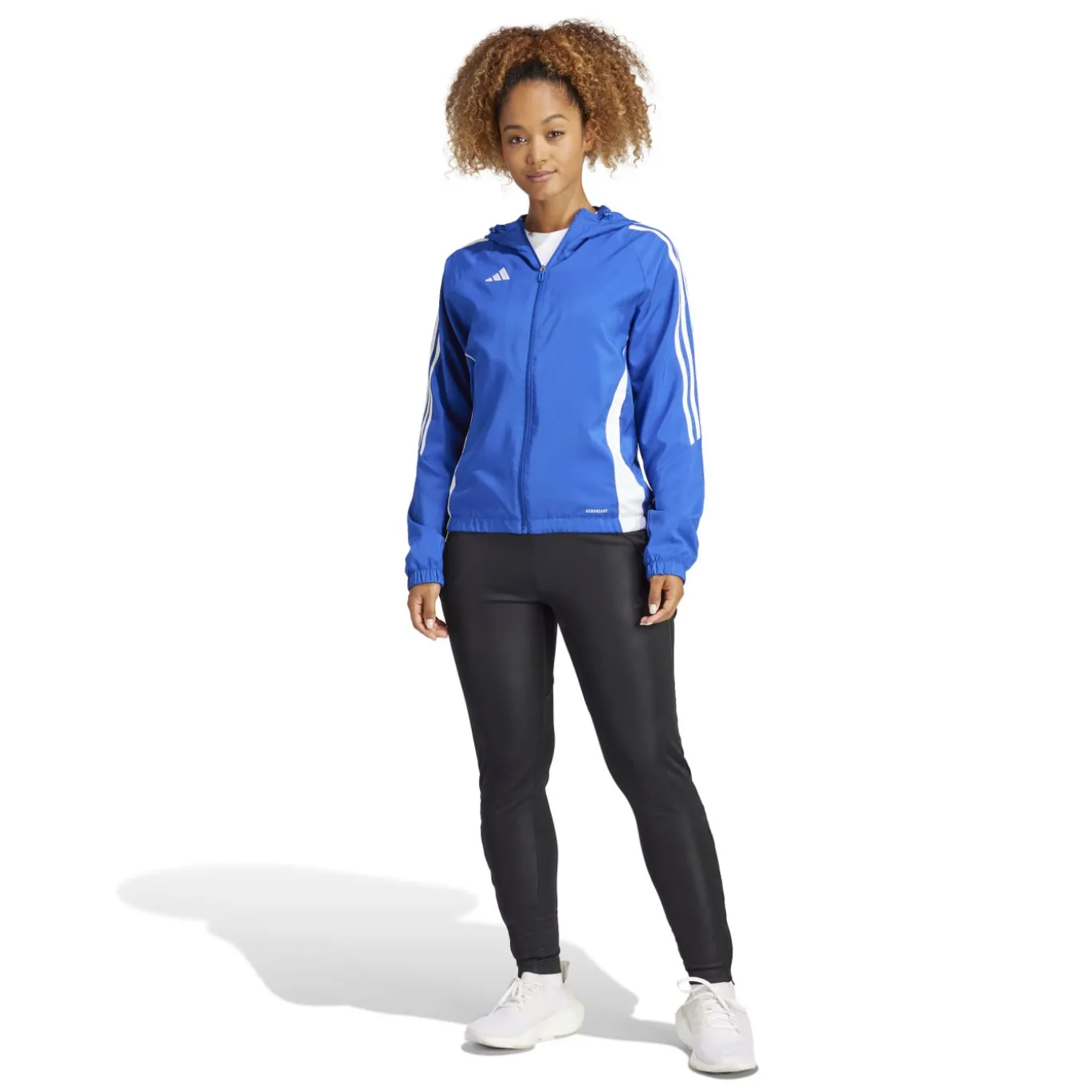 adidas Tiro 24 Windbreaker Dames Blauw Wit