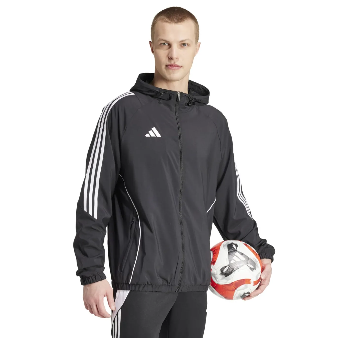 adidas Tiro 24 Windbreaker Zwart Wit