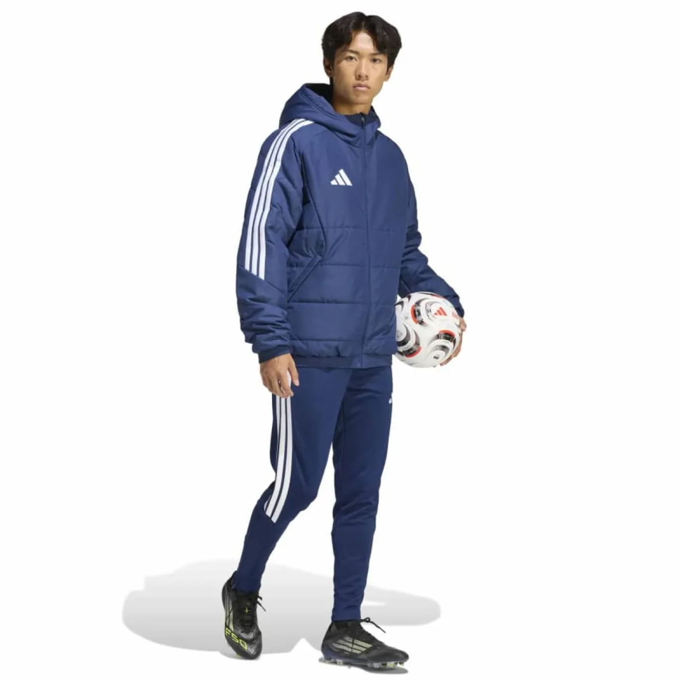 adidas Tiro 26 Winterjas Donkerblauw Wit