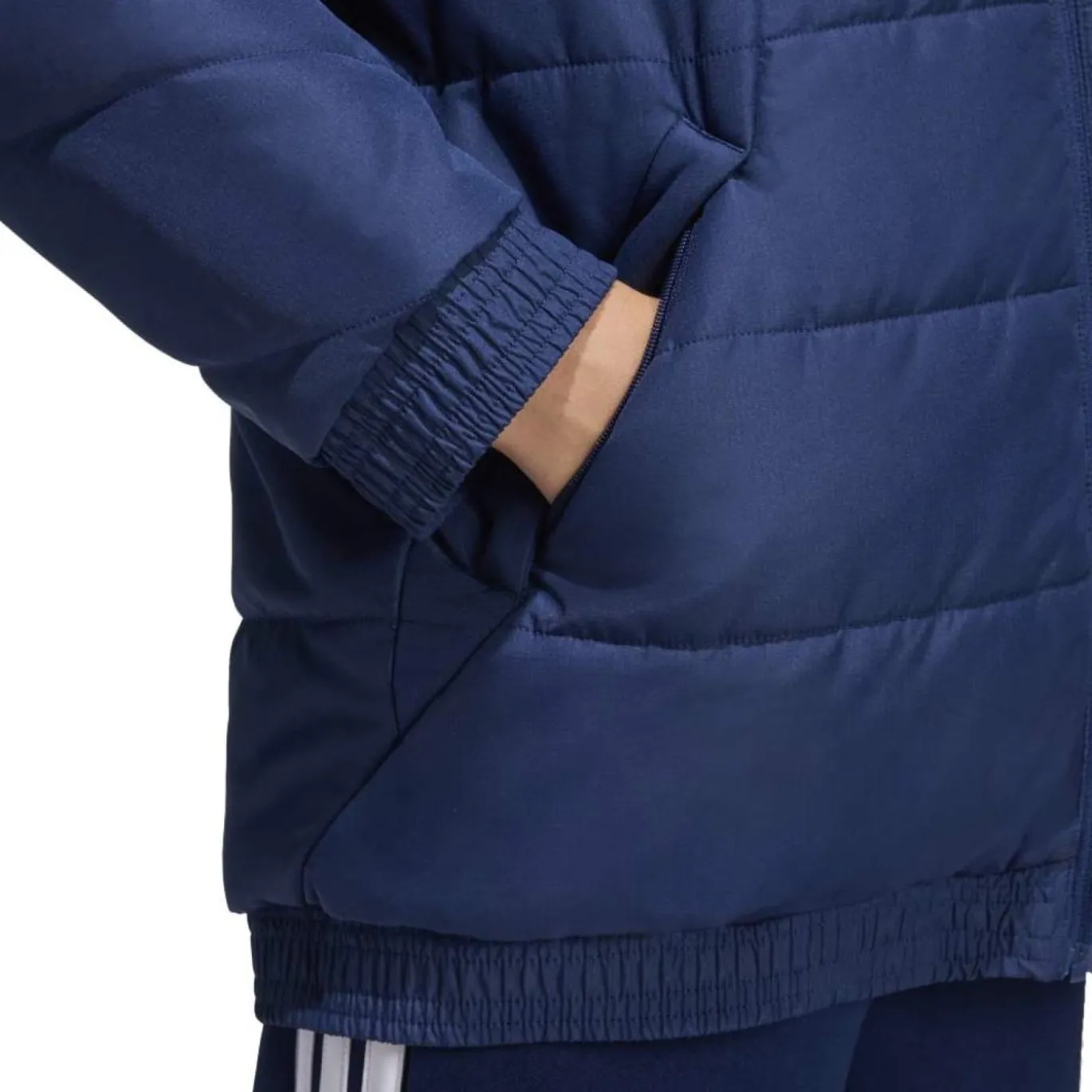 adidas Tiro 26 Winterjas Kids Donkerblauw Wit