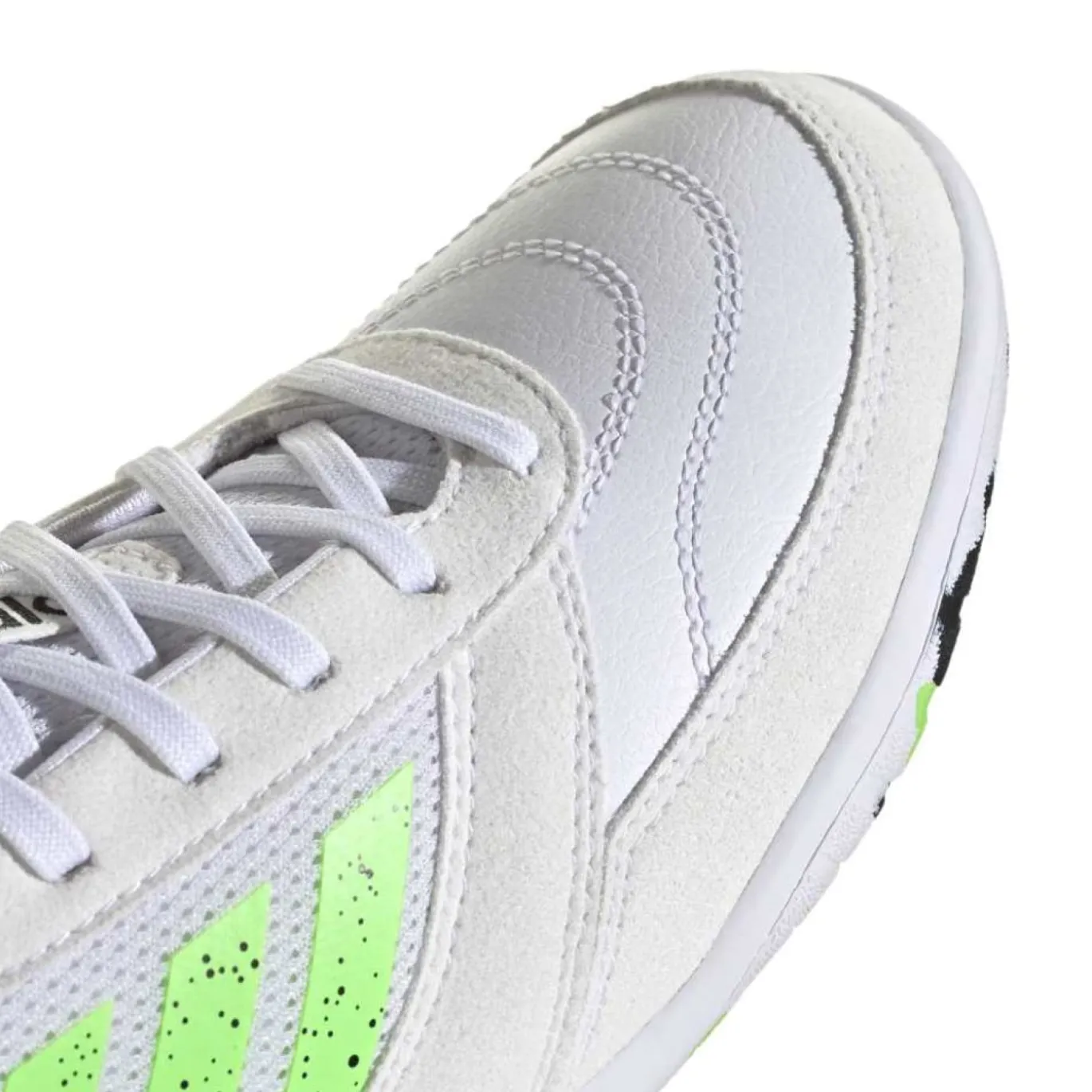 adidas Top Sala Competition II Zaalvoetbalschoenen (IN) Kids Wit Lichtgroen Zwart