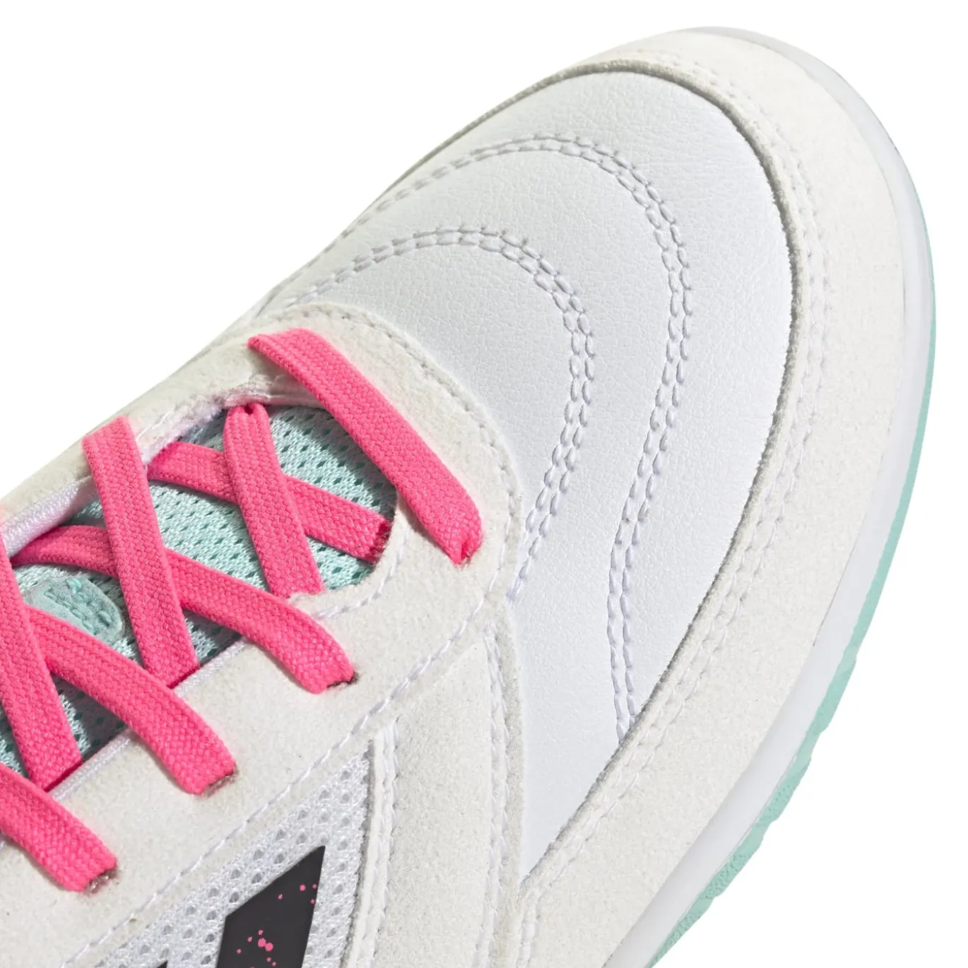 adidas Top Sala Competition II Zaalvoetbalschoenen (IN) Kids Wit Zwart Turquoise Roze