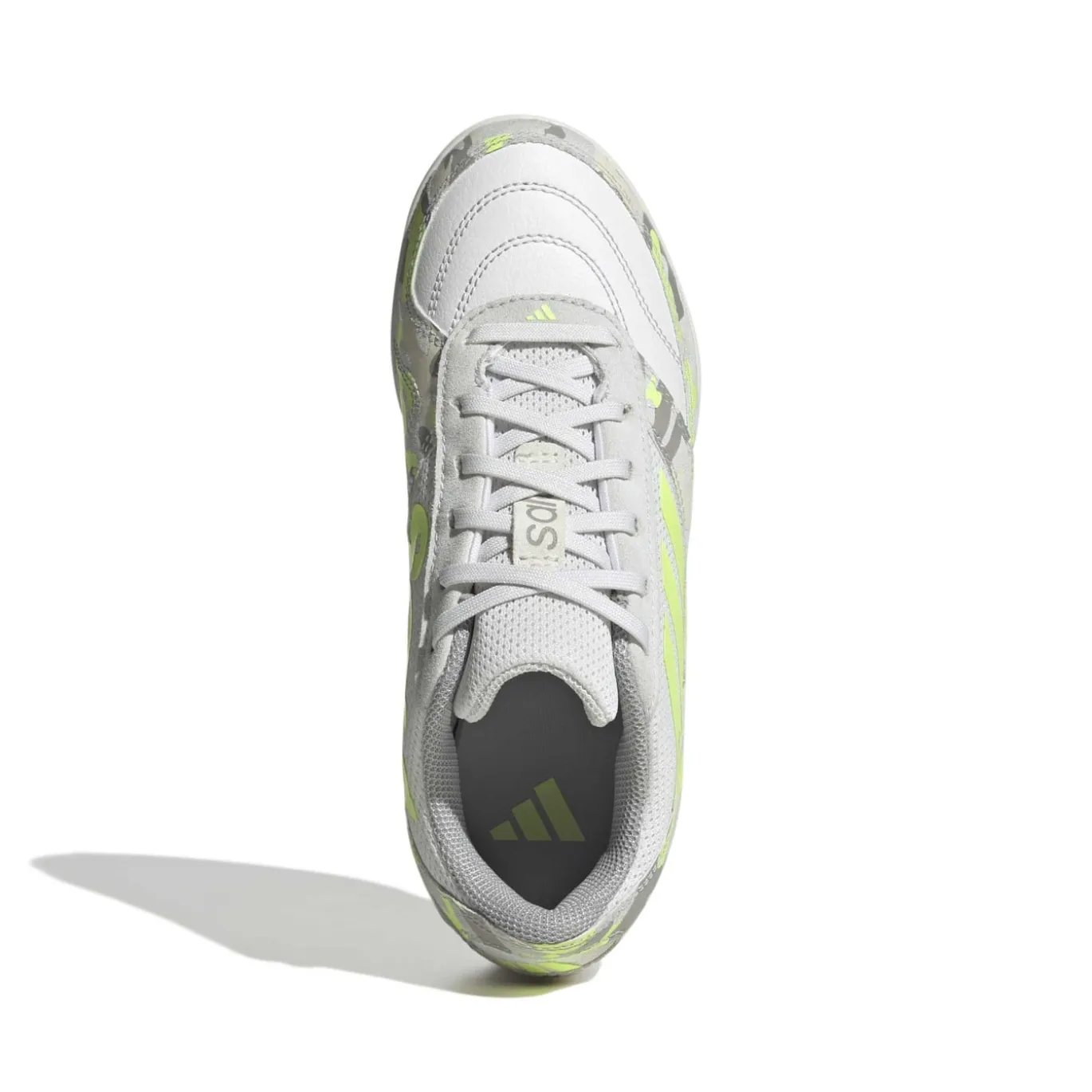 adidas Top Sala Competition II Zaalvoetbalschoenen (IN) Kids Lichtgrijs Lichtgroen Lime