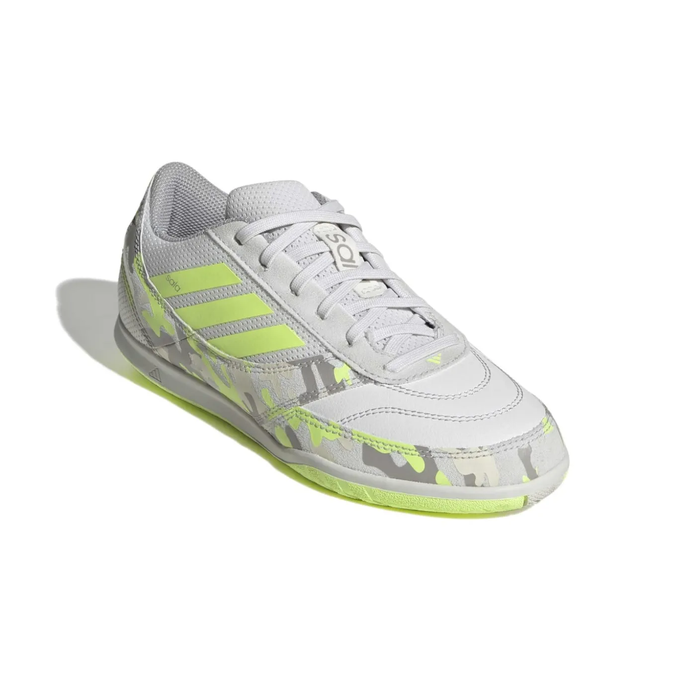 adidas Top Sala Competition II Zaalvoetbalschoenen (IN) Kids Lichtgrijs Lichtgroen Lime
